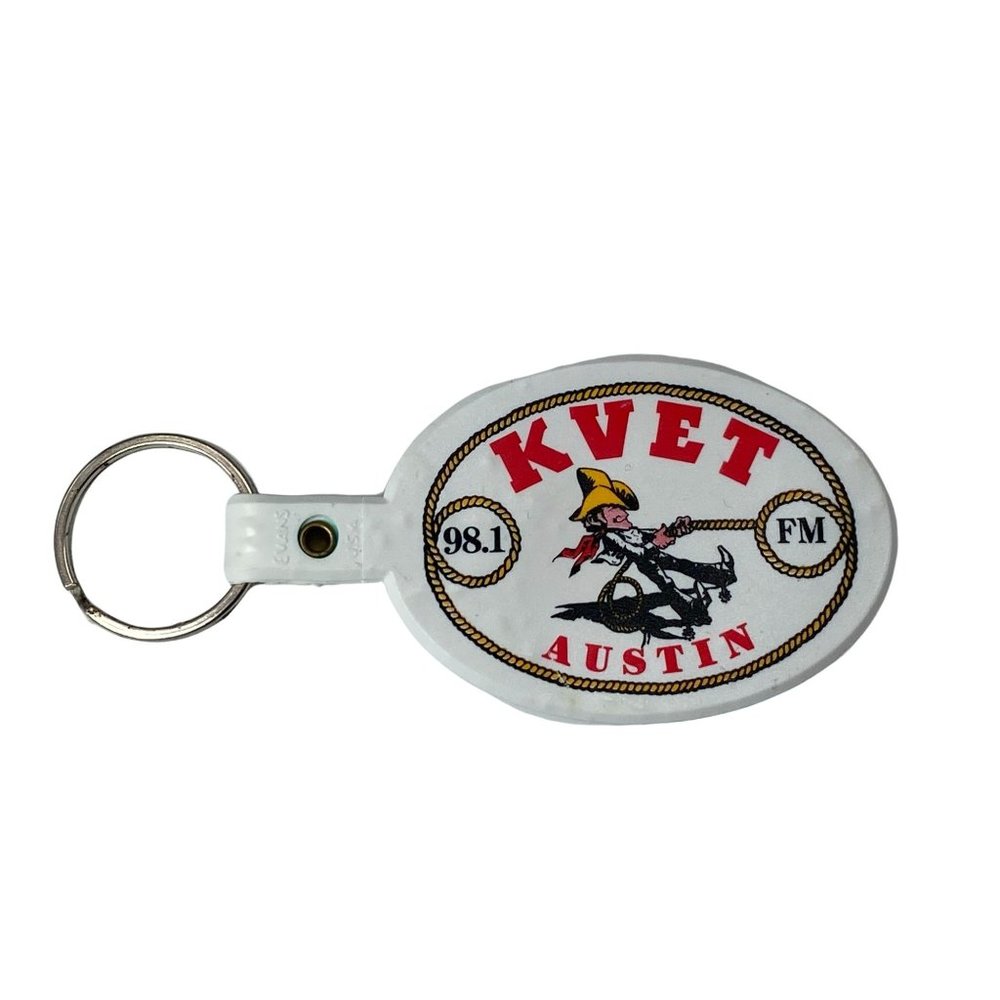 FM KVET 98.1 Austin, Texas Keychain Keyring Key Fob